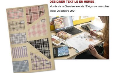 Mardi 26 octobre, atelier des vacances « Designer textile »