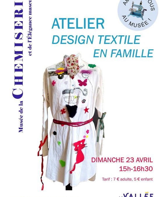 Dimanche 23 avril, atelier design textile en famille