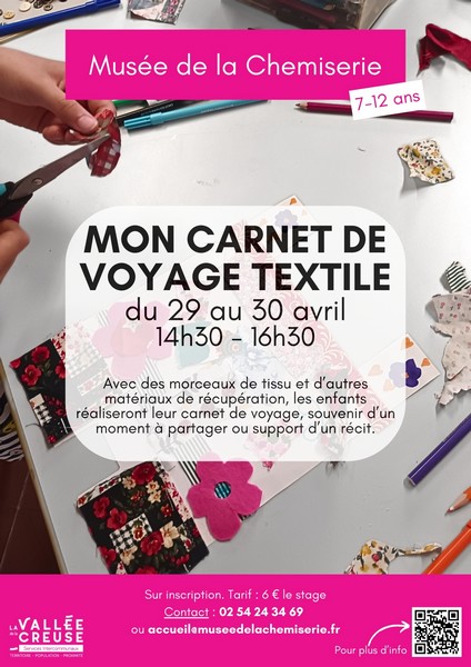 Mon carnet de voyage textile